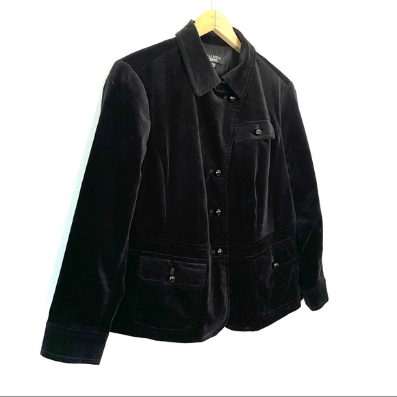 Talbots | Black Velvet Jacket - Picture 2 of 7